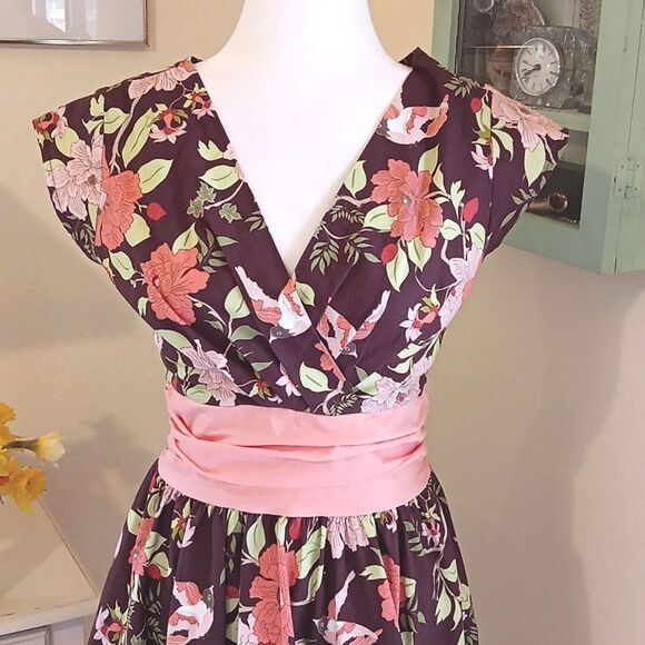 Folter Floral Patterned Dress. - Picture 2 of 10
